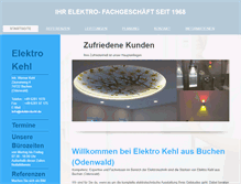 Tablet Screenshot of elektrokehl.de